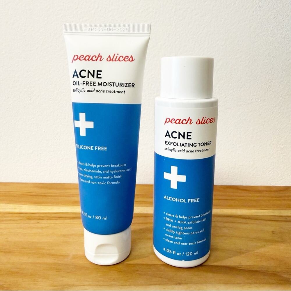New! PEACH SLICES Bundle of Moisturizer and Toner
